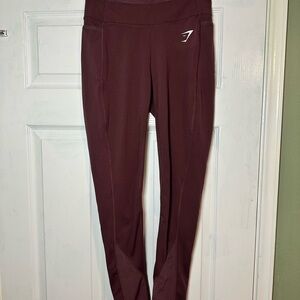 Gymshark Burgundy Leggings